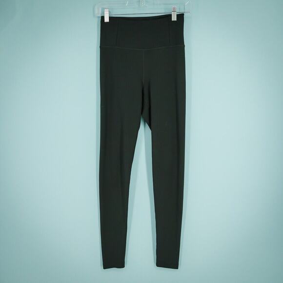 Girlfriend Collective Size Small S Black High Waisted 7/8 Length Active Leggings - Picture 1 of 4